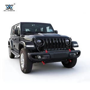 Pare-chocs avant 4x4 pour <span class=keywords><strong>Jeep</strong></span> Wrangler JK à JL, kit carrosserie complet avec élargisseurs d'ailes noirs – Vente directe usine - Product Image 3