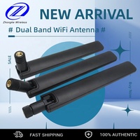 Carte réseau sans fil PCIe avec adaptateur USB, antenne verticale MIMO RP-SMA mâle, WiFi double bande 6E 2,4 GHz 5 GHz 5,8 GHz