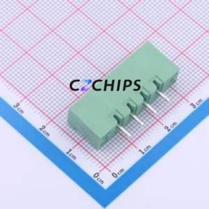 2ETYVM-5.0-04P-14-100AH Plug-in Terminal Block Through hole,P=5mm Connector Board-to-Board / Socket Closed Screw Fixing 1x4P 5mm - Product Image 2