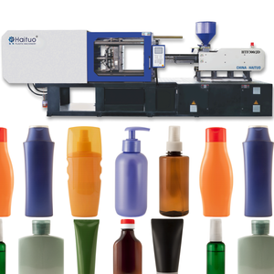 Machine de moulage par injection servo-horizontale pour la production de bouteilles de shampoing cosmétique en PET, ABS et PP |   Contrôle PLC - Product Image 1