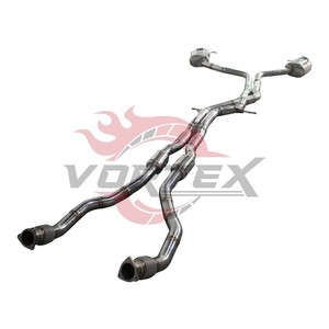 ท่อไอเสียสแตนเลสแบบ Vortex Bolt-on พร้อมวาล์ว สำหรับ Audi RS5 B8 4.2L V8 ปี 2012-2018 แบบติดตั้งโดยตรง Catback Muffler - Product Image 3