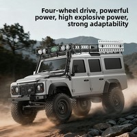 Land Rover Defender sous licence, modèle réduit 1:18, 4x4, tout-terrain, escalade sur rochers, modèle de voiture électrique en plastique, jouet MN-111C