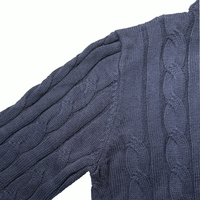 Pull en tricot de coton pour homme, design de luxe décontracté, personnalisé, hiver, polo à col zippé, broderie, tricoté