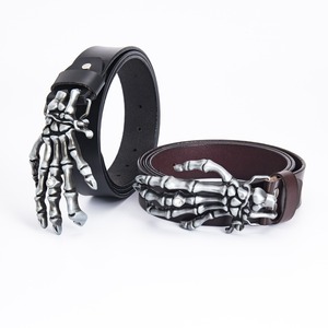 Ceinture homme tête de mort griffe de main ceinture de cavalier extérieur personnalité Hipster décontracté mode plaque <span class=keywords><strong>boucle</strong></span> <span class=keywords><strong>boucle</strong></span> de ceinture - Product Image 2