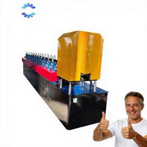 Máquina de conformado en frío de pared delgada y alta resistencia para perfiles en C con PLC, motorreductor y rodamientos para correas de acero - Product Image 1