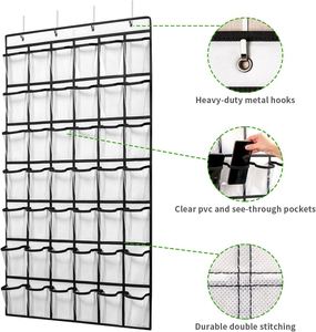 Organizador de útiles escolares con 42 bolsillos, tablero de bolsillos para el aula, exhibición transparente para teléfonos celulares y calculadoras, soporte para teléfonos en el aula - Product Image 2
