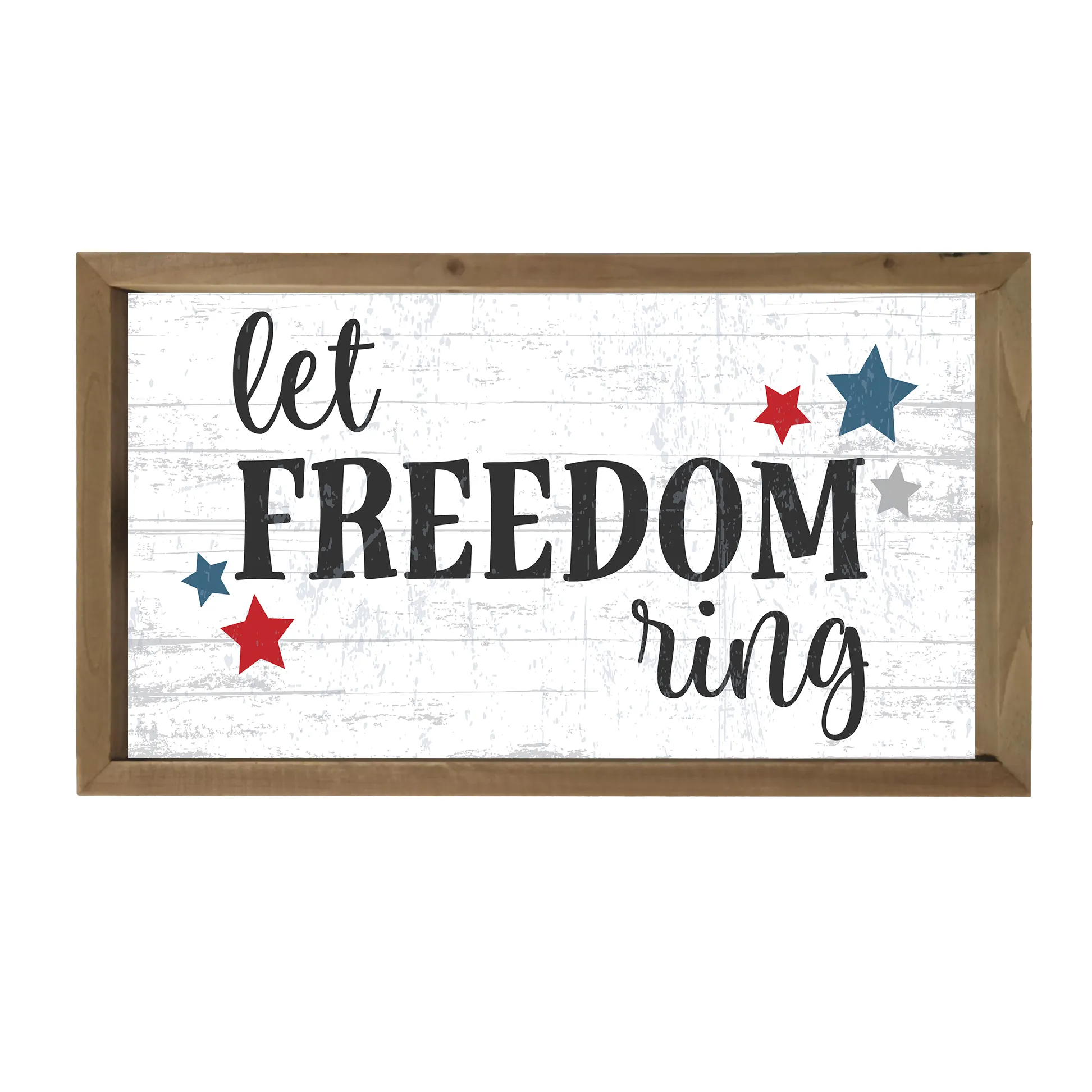let freedom ring Wall Art Sign Wood framed sign quote let freedom ring wood wall plaque rustic farmhouse wall decor