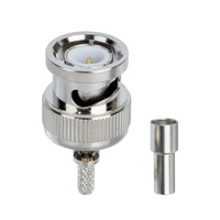 Connecteur BNC mâle 50 ohms à sertir pour câble coaxial RG174 RG316 LMR100, connecteur BNC SDI