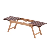 Table pliante en bois Naturehike pour camping, pique-nique et barbecue, avec rail coulissant, table combinée IGT