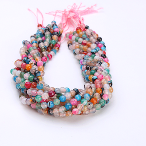 ลูกปัดพลอยอาเกตและคาร์เนเลียนทรงบริลเลียนต์คัทธรรมชาติสำหรับทำเครื่องประดับ ได้รับการรับรองจาก GIA สีฟ้า ขนาด 8 มม. ความสูง 1 มม. เส้นผ่านศูนย์กลางรู 1 มม. - Product Image 4