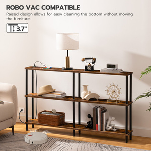 Bảng điều khiển hẹp <span class=keywords><strong>3</strong></span> tầng với Trạm Sạc, bàn ghế sofa mỏng, bàn lối vào mỏng với ổ cắm điện cổng USB - Product Image 4