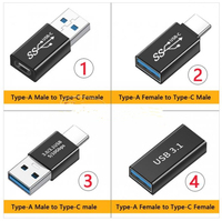 En gros USB 3.1 5/10Gbps de Transfert de Données OTG Connecteur USB A Mâle à USB C Femelle Adaptateur Connecteur de Type C