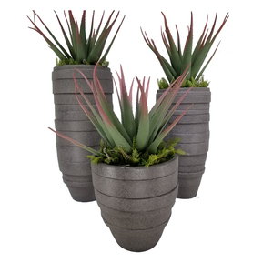 Vases à fleurs en fibre de verre pour pots de plantes à la mode pots de jardin intérieur extérieur pour plantes - Product Image 2