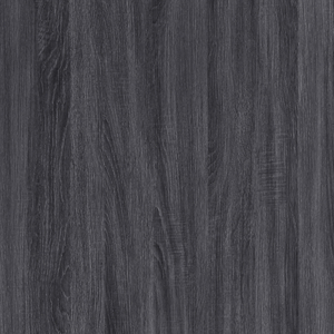 Nightstand In Charcoal Gray Wood Finish <b>Storage</b> Cabinet For Bedroom - Product Image 3