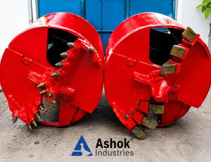 Ashok Industries Red Earth <b>Auger</b> Drum with Cutting Teeth for Farm & Construction Use <b>Drilling</b> Applications - Product Image 1