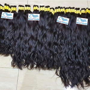 Naturel Noir 100% Brut 12A Cheveux Humains Tissage Bundle Raw Wave Bundles Indian Wave Peut Être Blanchi En Vrac Cheveux pour Tresses - Product Image 5