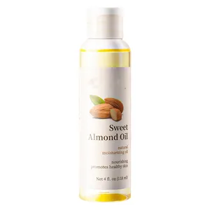 Organic cold pressed fruit sweet almond oil moisturizing base oil massage essential oil 118ml