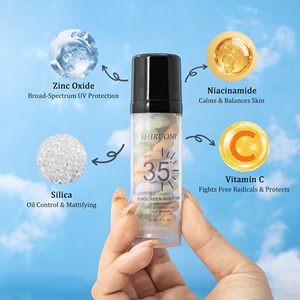 Primer <span class=keywords><strong>Viso</strong></span> 3 in 1 all'Ingrosso: Controllo Olio, <span class=keywords><strong>Idratante</strong></span>, Protezione <span class=keywords><strong>Solare</strong></span> e Correttore Colore - Product Image 5