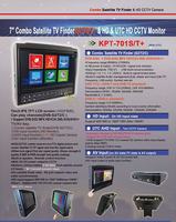 7-Zoll-HD-IPS-LCD-Bildschirmmonitor DVBS/S2/T/T2/C/AHD/UTC 8MP Kombi Digitaler Satellitenfinder mit 7,4V/5Ah Li-Akku KPT-701S/T+