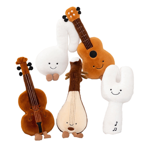 Logotipo personalizado simulación Pipa guitarra violín afinación tenedor nota juguete <span class=keywords><strong>de</strong></span> peluche divertidos instrumentos musicales muñecos <span class=keywords><strong>de</strong></span> peluche almohada suave cojín - Product Image 1