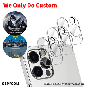 Fabricant OEM, protection d'objectif d'appareil photo personnalisée Diamond Eagle Eyes pour iPhone 16 Pro Max Plus, protection d'écran en acrylique imprimé soie - Product Image 1