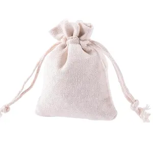 Takı ambalaj çanta küçük keten çanta kılıfı takı % büzgülü torba pamuk