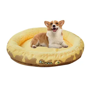 hot selling pet bed circle 70cm round memory foam pet bed washable sleeping mat hight quality pet bed cushion