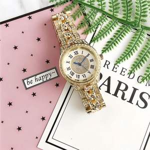 Reloj de pulsera clásico de moda con caja de aleación, estilo moderno, movimiento japonés de cuarzo, para mujer, con diamantes y moissanita. - Product Image 4