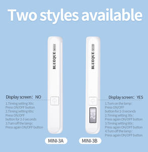 Lampu kuku LED UV 3W portabel isi ulang, lampu kilat genggam pengering kuteks Gel dengan tampilan LED desain plastik satu garis - Product Image 5