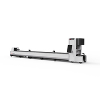 Machine de découpe de tuyaux en métal CNC à fibre laser HN-6016Q 1500W avec refroidissement par eau pour acier inoxydable, aluminium, laiton, Cypcut pour les industries