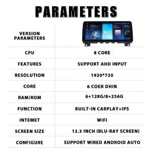 Autoradio Android 13 12,3 pouces pour BMW Série 7 F01 F05 2009-2012 Écran tactile Navigation GPS Stéréo Lecteur multimédia vidéo - Product Image 5