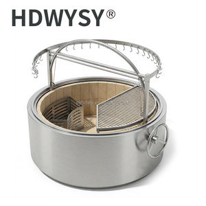 <span class=keywords><strong>Parrilla</strong></span> Redonda Argentina Tipo <span class=keywords><strong>Gaucho</strong></span> Patagónico con Ganchos para Colgar Carne, Accesorios para Barbacoa, Cocina al Aire Libre - Product Image 1