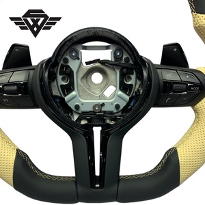 Volant de voiture en cuir pleine fleur de style sport de haute qualité pour <span class=keywords><strong>BMW</strong></span> M3 M5 F32 F20 X6 X5 F10 F30 F31, design personnalisé d'usine - Product Image 5