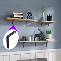 Support d'angle en acier inoxydable moderne en forme de L SSR 3-16 pouces - Durable et réglable pour une utilisation en cuisine et à l'hôtel
