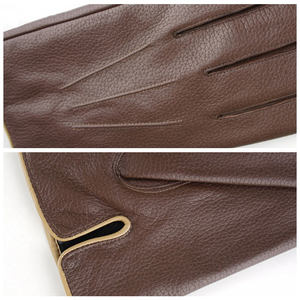 Waterproof Solid Color Leather <b>Gloves</b> Full <b>Finger</b> Winter Outdoor Casual Party Eco-Friendly Breathable Premium Men Customizable - Product Image 6