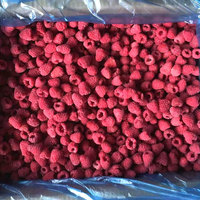 Stabiele wereldwijde distributeur van fruitproducten, op maat verpakte, lang houdbare IQF diepvriesframbozen van hoge kwaliteit, hele IQF diepvriesframbozen