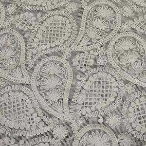 新しいレトロコットン刺繍3Dリボン刺繍メッシュグリッド生地 - Product Image 1