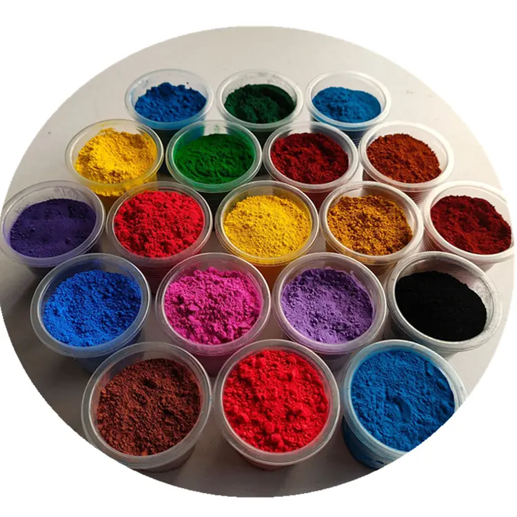 Blue colored ceramic bayferrox stone pigment powder