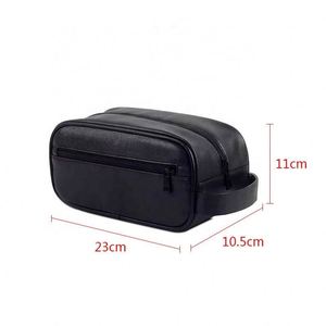 Bolsa de Aseo Portátil de Nailon PU para Hombre, Bolsa de Maquillaje de Gran Capacidad, Bolsa de Viaje para Cosméticos - Product Image 3