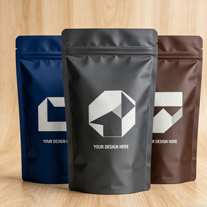 Gravure Printed PE Laminated Matt Stand up Mylar Pouch with Zipper Top for Childproof Hemp Flower Storage - Product Image 2