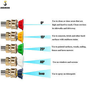 Pistola de Lavado a Presión de 40 Pulgadas con Varilla de Extensión para Limpieza de Autos, con 5 Boquillas de Colores, Gran Venta en <span class=keywords><strong>Amazon</strong></span> - Product Image 5