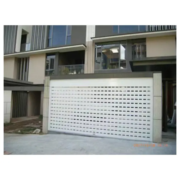 Aluminum roller shutter with perforation