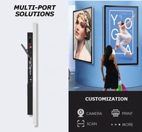 Écran tactile interactif LCD mural pour intérieur, 32'', 43'', 49'', 55'', 65'', 75'', moniteur FHD, affichage numérique publicitaire