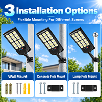 Lampadaire Solaire Commercial 400W 800W Extérieur Étanche Tout-en-un avec Détecteur de Mouvement pour Projets Routiers