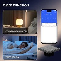 MVAVA Interruptor de Luz Inteligente de Doble Polo con Panel de PC de Lujo, Estándar Europeo, Blanco, 3 Botones, WiFi, Zigbee, Smart Life, Cableado/Inalámbrico, Táctil, Compatible con Alexa