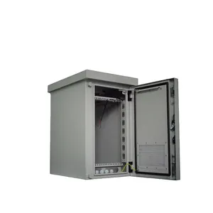 6U Customized IP55 pole mounted cabinet outdoor telecom enclosure with fans SK-166