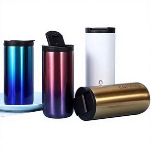 Vaso Térmico Personalizado de Boca Ancha con Aislamiento al Vacío de Doble Pared, Taza Portátil Antiderrames para Café, Leche, Cerveza, Té, con Tapa Patentada - Product Image 1