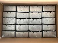 Boîtier de jonction métallique carré 4-11/16 po, profondeur 2-1/8 po, en acier galvanisé, pour conduit, vente en gros OEM