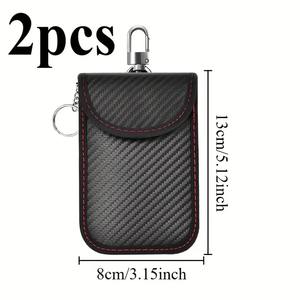 พวงกุญแจป้องกันสัญญาณ RFID พร้อมวัสดุคาร์บอนไฟเบอร์เพื่อการจัดเก็บกุญแจอย่างปลอดภัย - Product Image 4