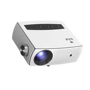 Byintek mini projetor portátil k18, projetor portátil de led lcd 1080p para home theater, vídeo para smartphones